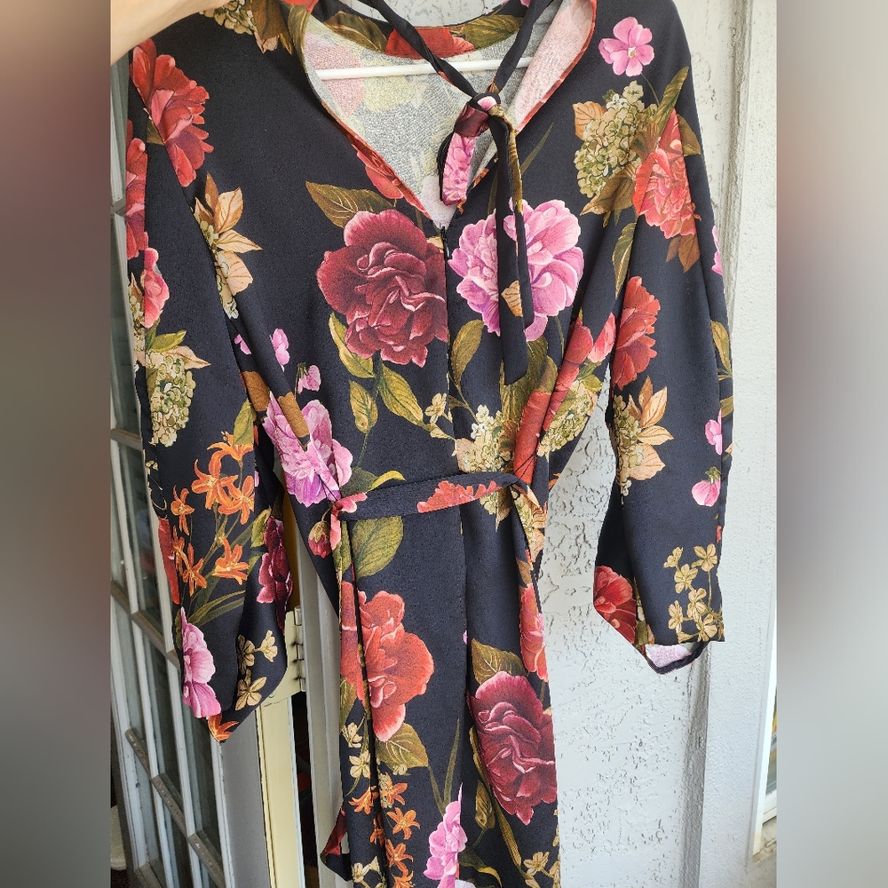 Zara Floral Print Women's Dress Sz Xs - Picture 6 of 12